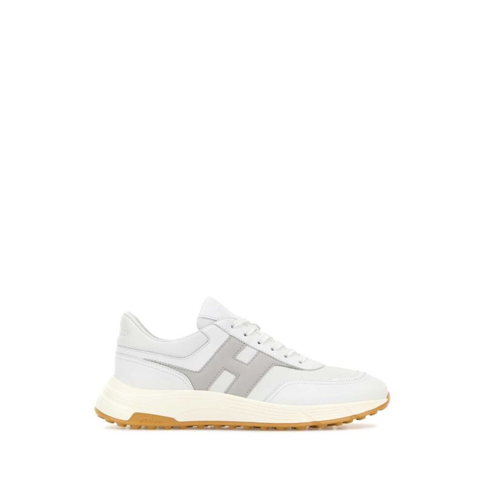 Hogan Men White Leather Hyperlight Sneakers